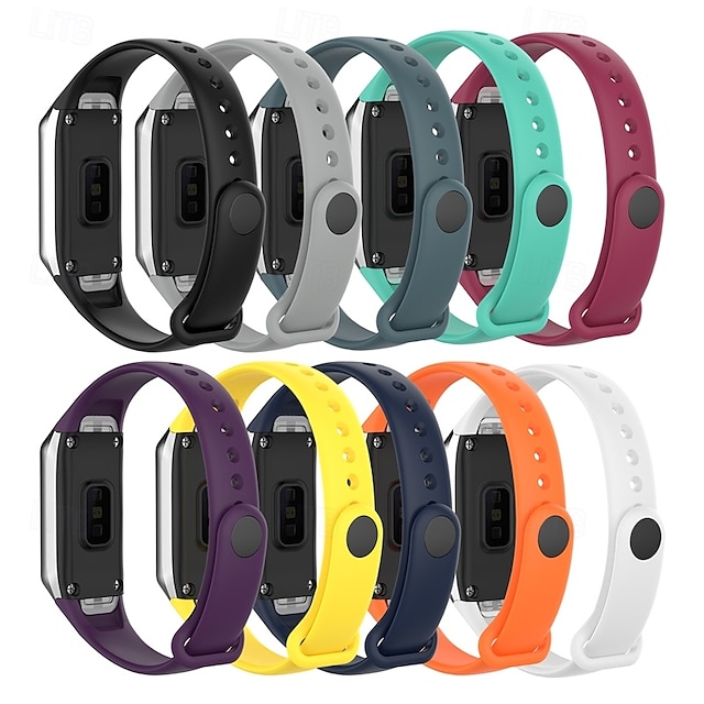  Ver Banda para Samsung Galaxy Fit SM-R370 Silicona Reemplazo Correa Ajustable Correa Deportiva Pulsera