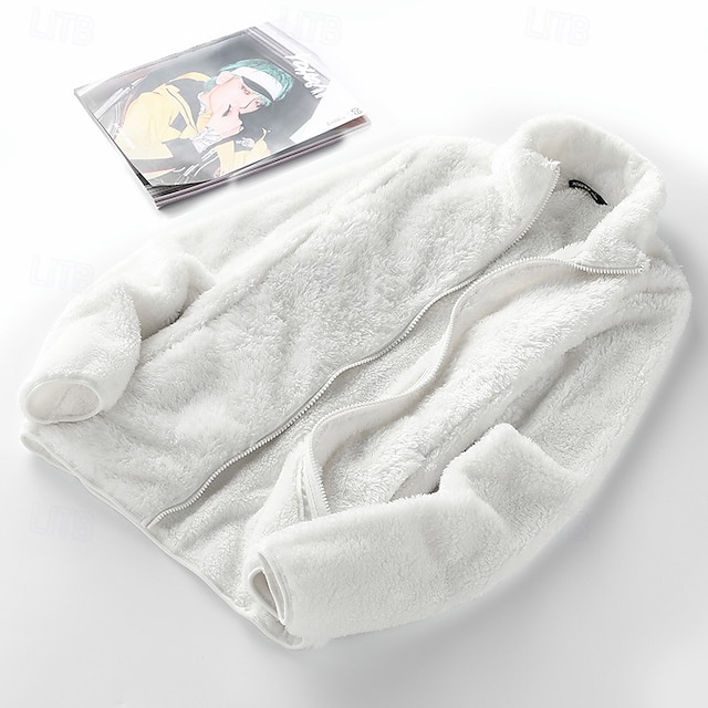  Per donna Giacca da escursionismo Inverno All'aperto Calore Termico Antivento Giacche in pile Giacca a vento Viaggio Rosa chiaro Nero Bianco Rosa Grigio chiaro
