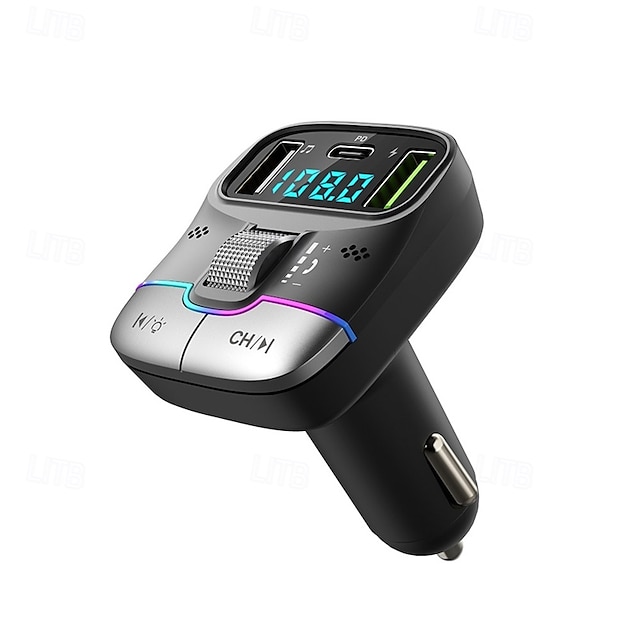  nabíječka do auta dual usb chytré rychlé nabíječky s nabíjecím kabelem bluetooth 5.0 fm vysílač mp3 přehrávač