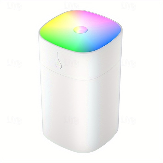  USB Humidifier Large Spray Mute Bedroom Desktop Office Dormitory Mini Air Aromatherapy Pregnant Women Baby Colorful Atmosphere Lamp 400ml