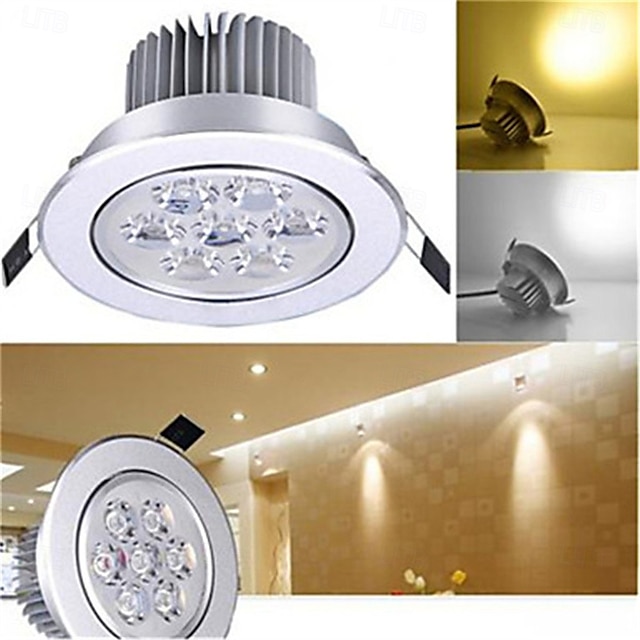  led downlight 7w spot φως χωνευτό φωτιστικό κυψέλης ελαφρύ φωτιστικό σπιτιού για κουζίνα σαλόνι μπάνιο 2/4τμχ