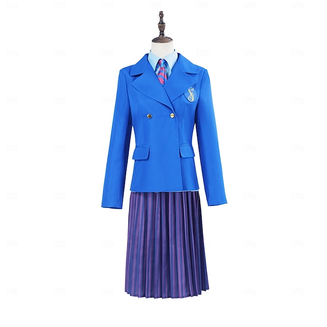  Shiz University Witch Fairy Glinda Outfits Costume School Uniform Carnival Costume Movie TV Theme Costumes Movie Cosplay for Women's Adults' Halloween Carnival Mardi Gras Performance Party Stage