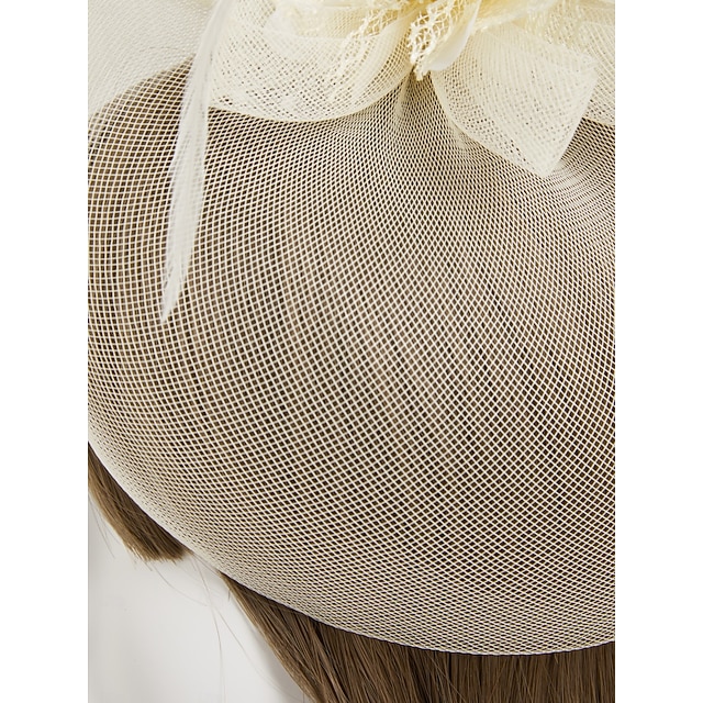 Elegant Tulle Fascinators with Feathers