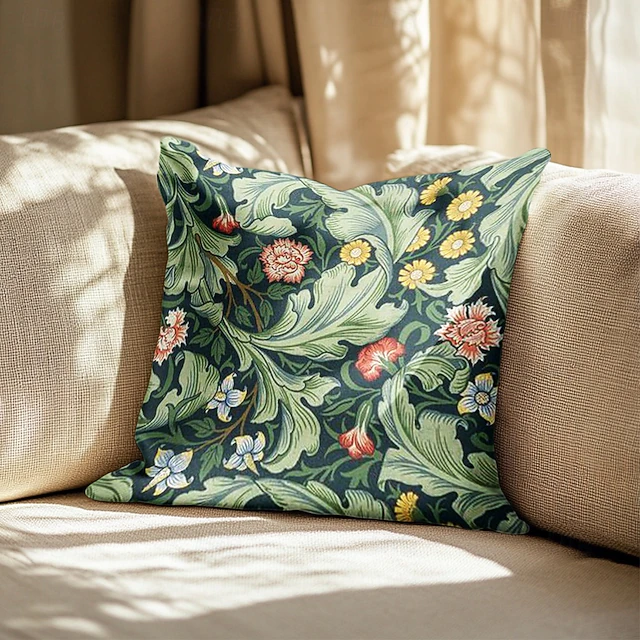 Famous Painting Double Side Pillow Cover 4PC Inspired by William Morris Soft Decorative Square Cushion Case Pillowcase for Bedroom Livingroom Sofa Couch Chair 22