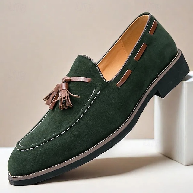  suède loafers met kwastjes voor heren – elegante instapschoenen, comfortabel en stijlvol, perfect voor zakelijke, informele evenementen en formele gelegenheden