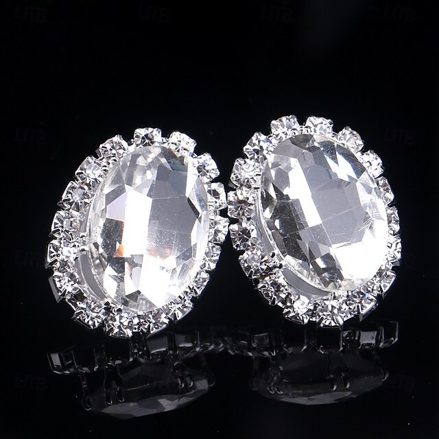  Femme Boucles d'oreille Clou Fantaisie Joie mode Luxe Des boucles d'oreilles Bijoux Argent Pour Soirée