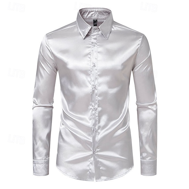  Per uomo Camicia Camicia Estiva Camicia casual Camicia da Spiaggia Camicia con Colletto Camicia con Bottoni Nero Bianco Giallo Rosso Blu marino Manica Lunga Semplice Bavero Vacanza Camicia hawaiana
