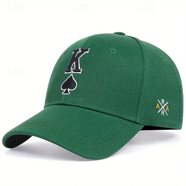  Herren Cap Basecap Sonnenhut Kappe Schwarz Rote Acrylfasern Bestickt Modisch Brautkleider schlicht Strasse Täglich Poker Einstellbar Sonnenschutz Atmungsaktiv
