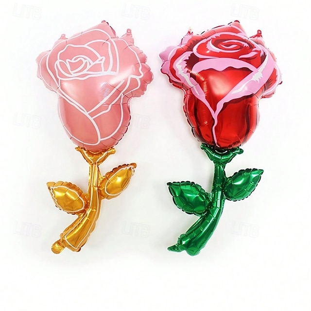 Gros Ballons Roses Pour La Saint Valentin Ballons En Aluminium En Forme De C Ur Pour