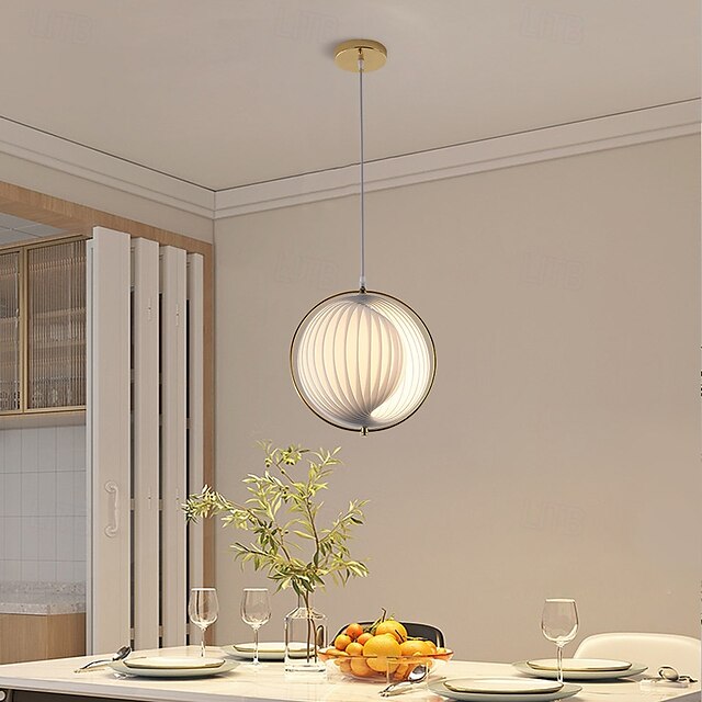  lampada a sospensione a globo per isola cucina lampada a sospensione in acrilico lampada a sospensione sala da pranzo 31cm 110-240v