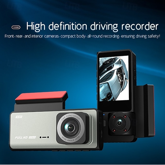  A7 1080p Nytt Design / Trådløs / med bakkamera Bil DVR 170 grader Bred vinkel 2 tommers IPS Dash Cam med WIFI / Nattsyn / Bevegelsessensor 4 infrarøde LED Bilopptaker