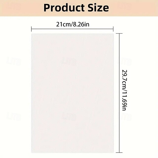 5 Sheets A4 Size Fabric-Like Self Adhesive Wash Away Stabilizer for ...