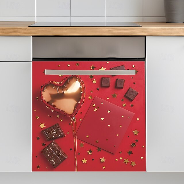 Valentine's Day Decoration Golden Balloon Confetti Chocolate Kitchen