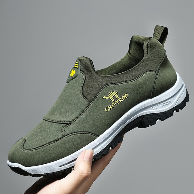  slip-on vandresko til mænd – slidstærke udendørs sneakers med skridsikker sål, letvægtsdesign og åndbart stof til trailløb og camping