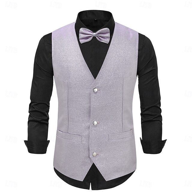  Retro Řvoucí 20s 20. léta 20. století Kamizelka Vesta Motýlek Velký Gatsby Gentleman Flitry Retro Pánské Vánoce předvečer Všech svatých Karneval Výkon loučení se svobodou nevěsty Festival Dospělé