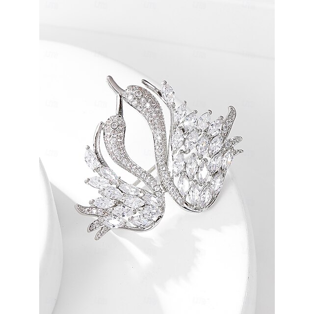 Per donna Spille geometrico Con animale Moda Semplice Spilla Gioielli Argento Per Ufficio Giornaliero