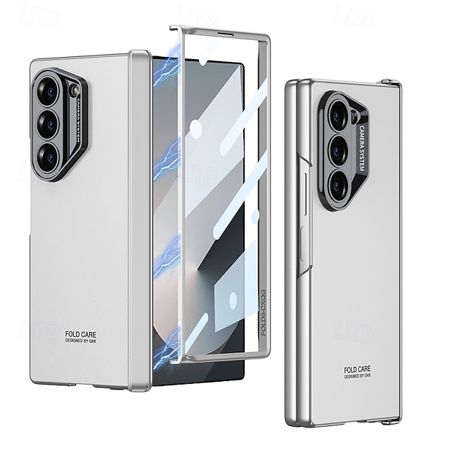  téléphone Coque Pour Samsung Galaxy Z Fold 6 Coque Arrière Magnétique Antichoc Rétro PC