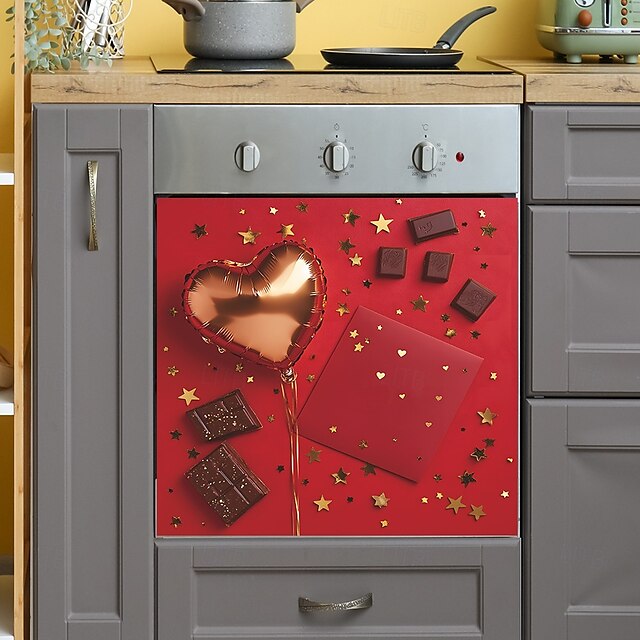 Valentine's Day Decoration Golden Balloon Confetti Chocolate Kitchen