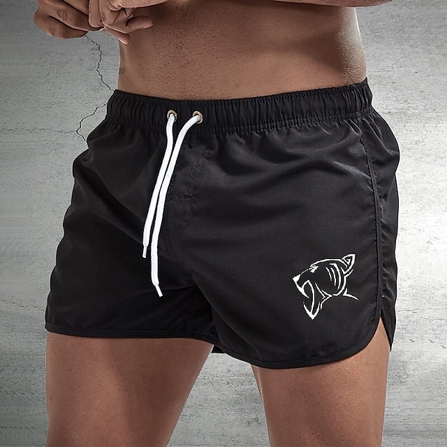 Per uomo Boxer da mare Pantaloncini da mare Boxer da surf Costume da bagno A cordoncino Nuoto Surf Spiaggia Sport acquatici Con stampe Estate Primavera