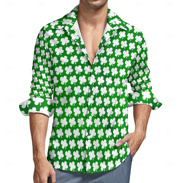 St. Patrick's Day Shamrock Irish Blouse / Shirt Cartoon Manga Anime