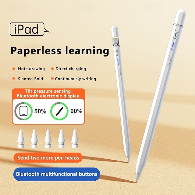  canetas stylus universais bp-23bl para telas sensíveis ao toque ponta fina lápis digital inteligente ativo compatível com ipad e a maioria dos tablets