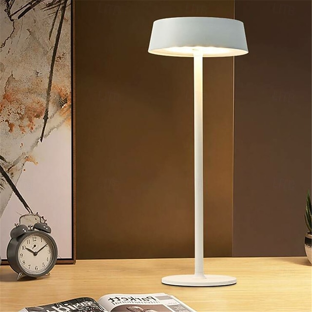  lampada da scrivania moderna in metallo con ricarica usb &dimmerazione touch, lampada da tavolo a led per bar, soggiorni, caffetterie, 1 pz.