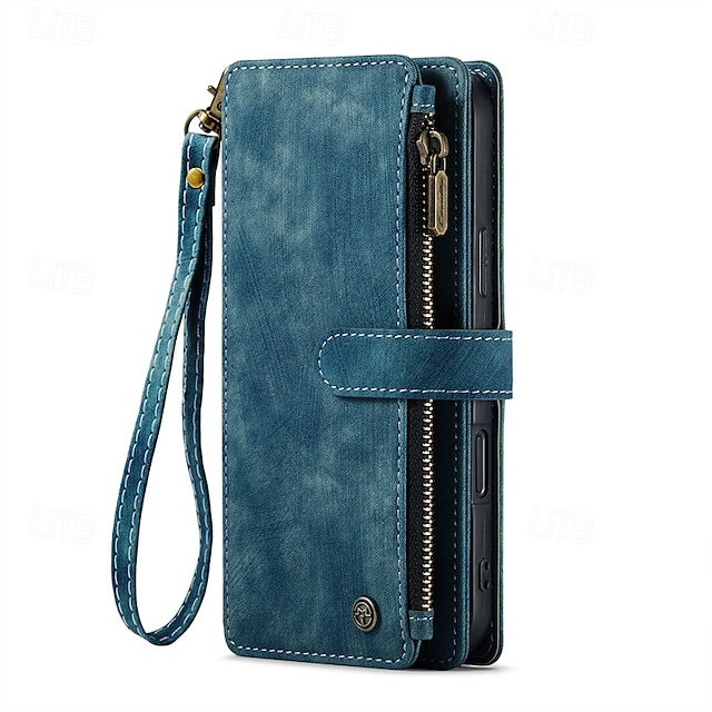  telefon Kılıf Na iPhone 16 15 14 Pro Max Plus iPhone 13 12 11 Pro Max Mini Etui na karty portfela Z podpórką Magnetyczne Zamek Retro TPU Skóra PU