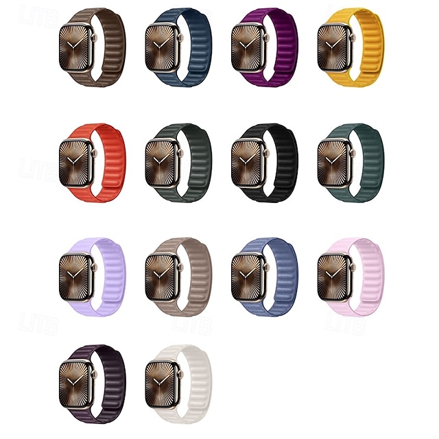  Solo Loop と互換性があります Apple Watch ウォッチバンド 38mm 40mm 41mm 42mm 44mm 45mm 49mm マグネティッククラスプ 調整可 生地 交換用時計バンド のために iwatch Ultra 2 Series 9 8 7 SE 6 5 4 3 2 1