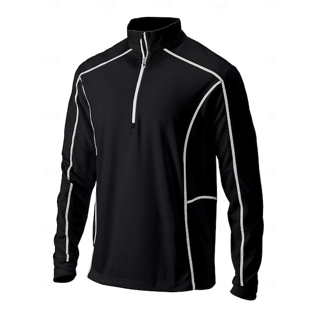  More Than Basic Men's Golf Shirt Quarterzip UPF50+