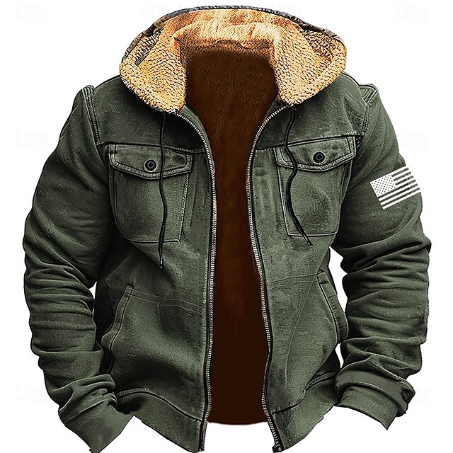  Homme Cerf Toison Sweats à Capuche Sweat à capuche Sweat à capuche Capuche Mode 3D effet Vacances Chasse Bleu Marron Zippé Poche Automne Hiver Designer