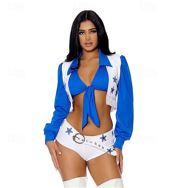  roztleskávačky Motocyklová dívka Úbory Kostým Dospělé Dámské Sexy kostým Výkon Párty předvečer Všech svatých Karneval Plesová maškaráda Jednoduchý karnevalový kostým