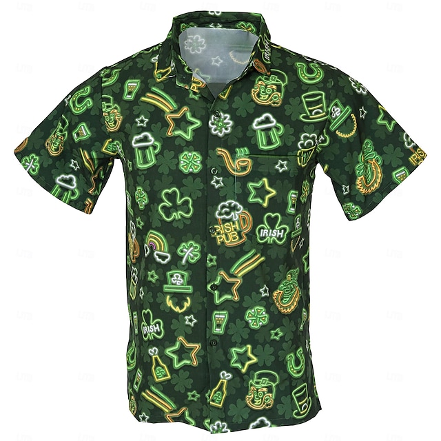 St. Patrick's Day Shamrock Irish Blouse / Shirt Cartoon Manga Anime