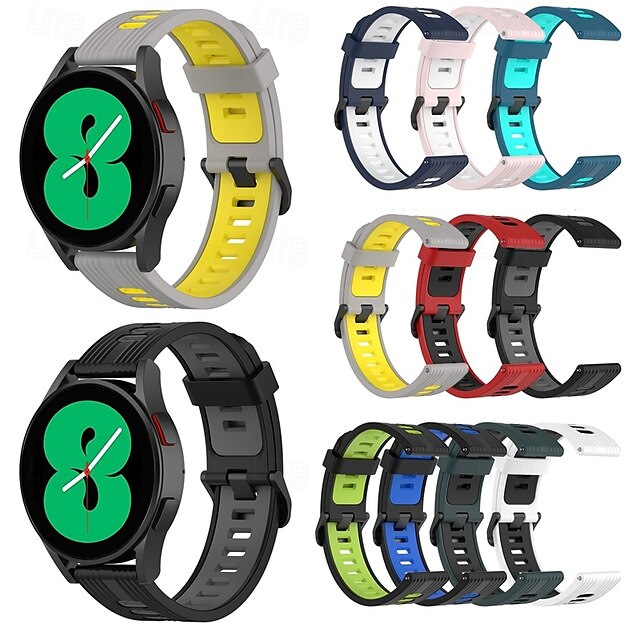  Óraszíj mert Samsung Galaxy Watch Active 2 40/44mm Szilikon Csere Szíj Állítható Sportszíj Karszalag