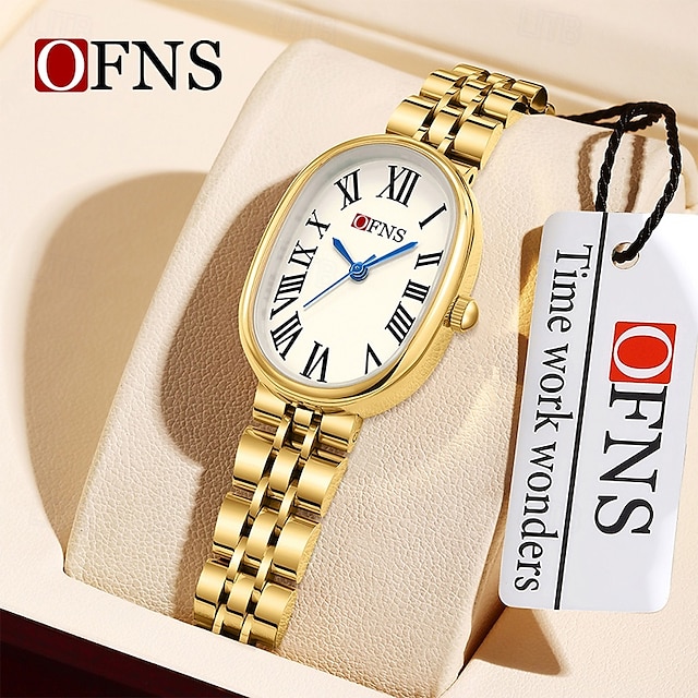  Women Quartz Watch Minimalist Luxury Fashion Business Waterproof PU Leather Stainless Steel Strap Watch
