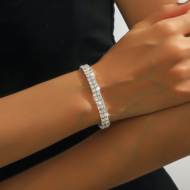  Women's Bracelet Fancy Graduation Precious Elegant Fashion Stylish Alloy Bracelet Jewelry Silver For Party