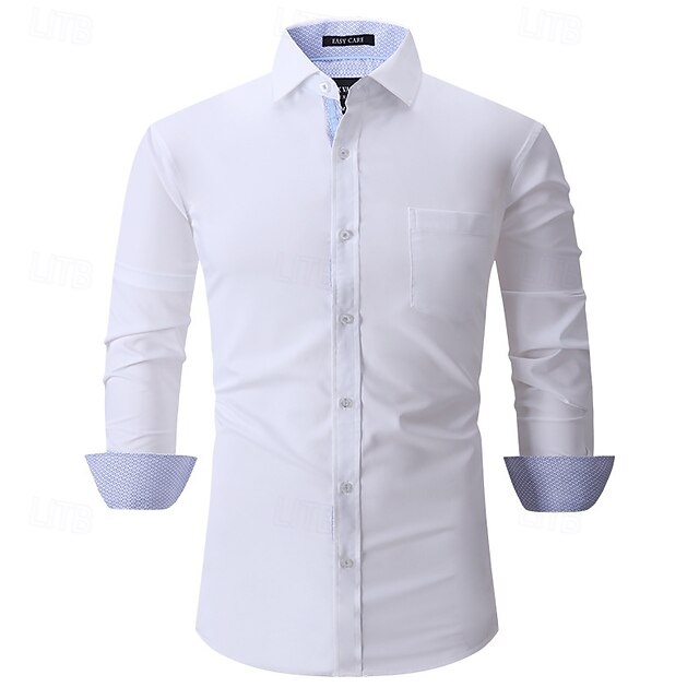 Chemise Classique Rayée Rose à Manches Longues Vector Cartoon | Vecteur