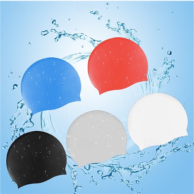  Căciulă de Înot pentru Adulți Silicon Respirabilitate Elastic Comfortabil Înot Surfing