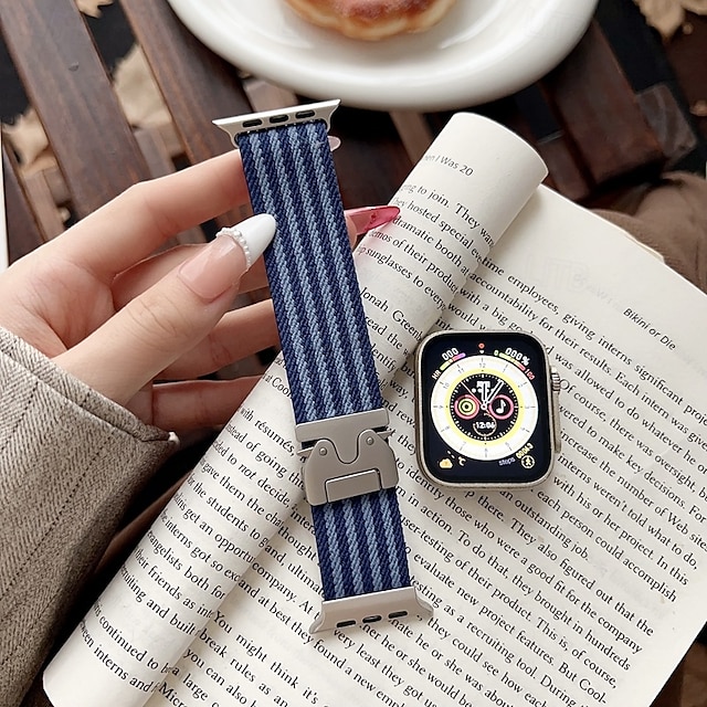  Boucle solo loop Compatible avec Bracelet Apple Watch 38mm 40mm 41mm 42mm 44mm 45mm 49mm Ajustable Tissu Bracelet de remplacement pour iwatch Ultra 2 Series 9 8 7 SE 6 5 4 3 2 1