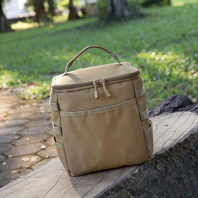  geantă de depozitare vase de gătit pentru camping în aer liber culoare uni geantă de picnic în aer liber dimensiune medie