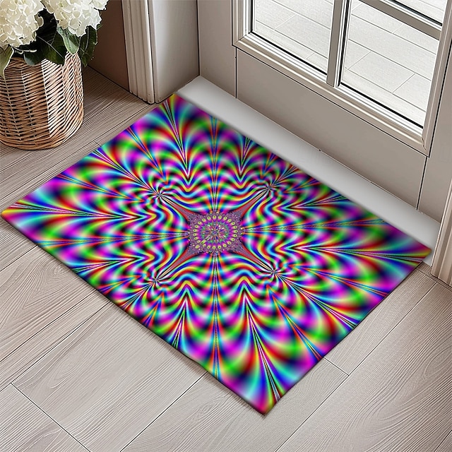  3d vortex dörrmatta köksmatta golvmatta halkfri område matta oljesäker matta inomhus utomhus matta sovrum dekor badrumsmatta entré matta optisk illusion