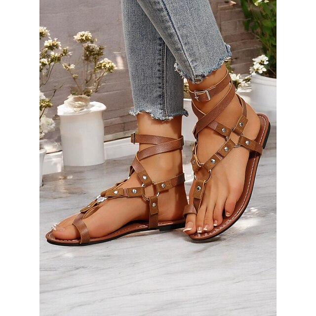 Bohemian Buckle Strap Sandals