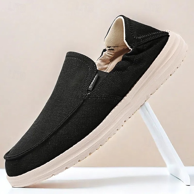  ανδρικά slip-on casual παπούτσια – άνετα και κομψά λινό αθλητικά παπούτσια που αναπνέουν για καθημερινή χρήση