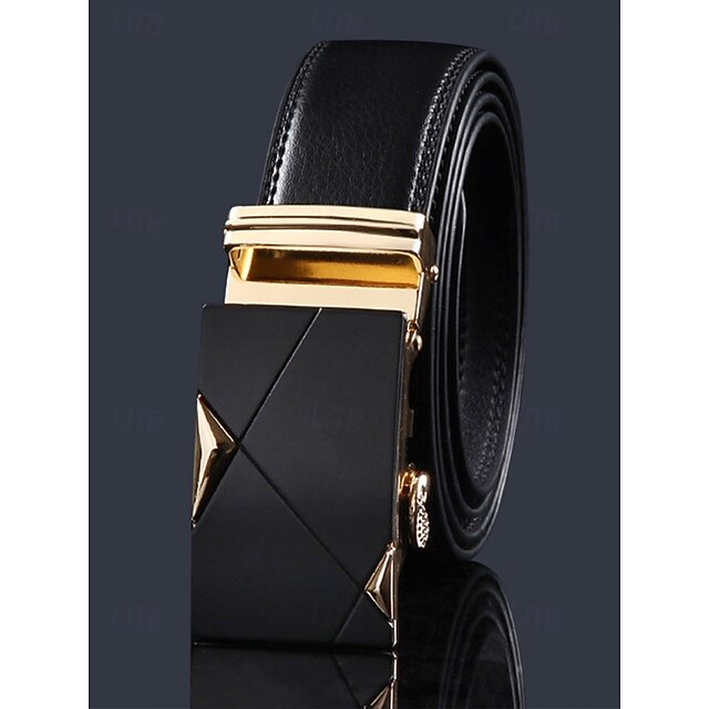 Genuine Leather Belt with Metal Buckle, Adjustable, Casual Amazon.com: JIARY Men main image 4