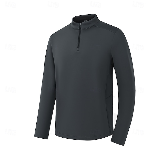  Per uomo Felpe con cappuccio e zip Felpa con zip corta Nero Verde chiaro Grigio scuro Beige Colletto Mao Semplice Cool Casual Atletico Abbigliamento Felpe con cappuccio Felpe Manica Lunga