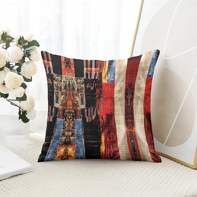  Husă decorativă vintage etnică pentru perne 1PC husă moale pătrată pentru perne de canapea husa pentru dormit living canapea fotoliu