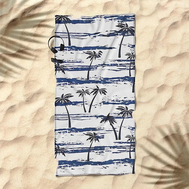  Sunshine and Beach Strandtuch Premium-Qualität ultraweich saugfähig leicht strapazierfähig schnelltrocknend lebendiges Design perfekt für Strand Pool Sonnenbaden Reisen Sommer-Accessoire bequem und stilvoll