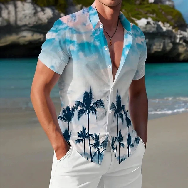 Chemise boutonnée hawaïenne Big Dogs cinq heures Chemise boutonnée hawaïenne Big Dogs cinq heures