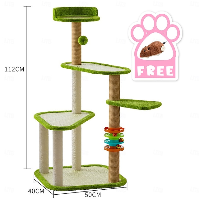  Cat Cat Tree Cat Tower Solid Colored Classic Durable Easy to Install Cute Casual / Daily Safety Special Material for Large Cats