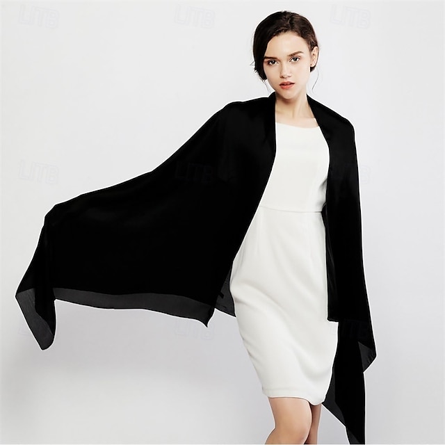  scialli e stole da donna riiqiichy per abiti da sera come sciarpe di seta chiffon formali scialli di pashmina di seta per matrimoni