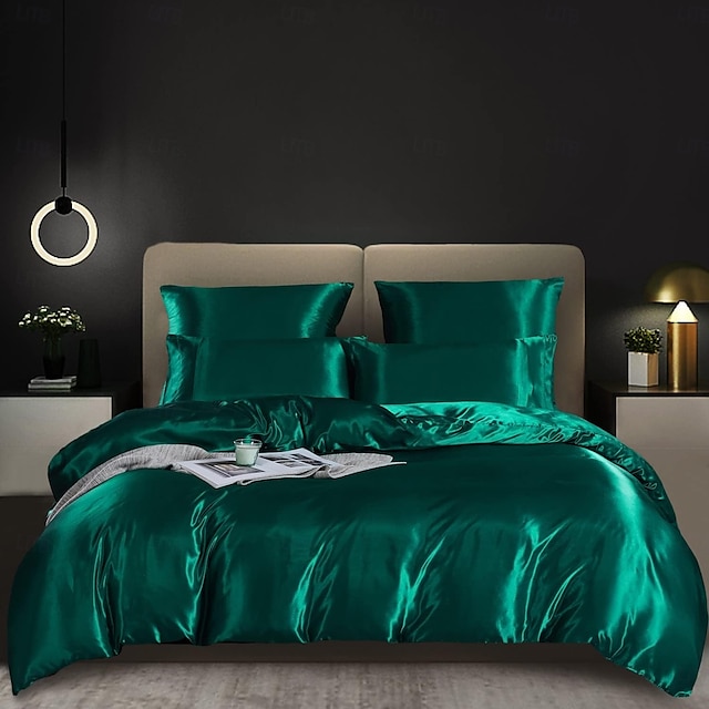  set copripiumino in seta biancheria da letto lussuosa, ultra morbida e traspirante per il massimo comfort. realizzata in 100% seta di gelso per una sensazione liscia e delicata sulla pelle regolazione naturale della temperatura